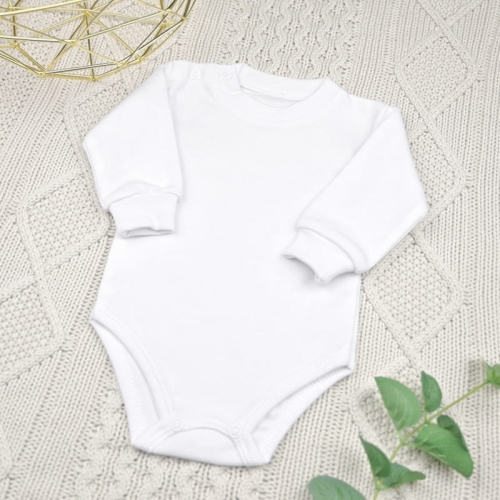 Body z długim rękawem   -      białe