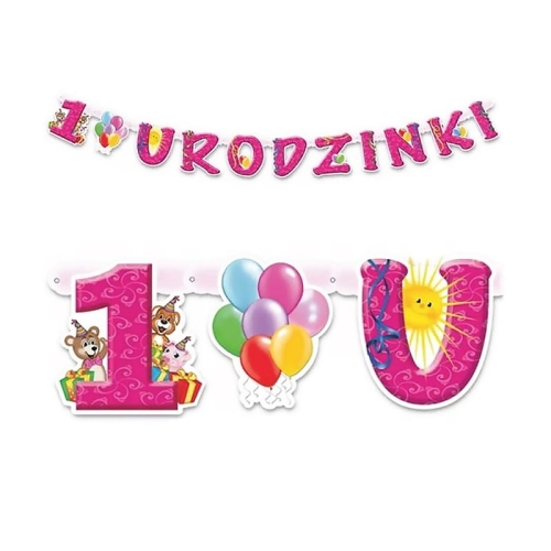 Banner "1 urodzinki" 160cm